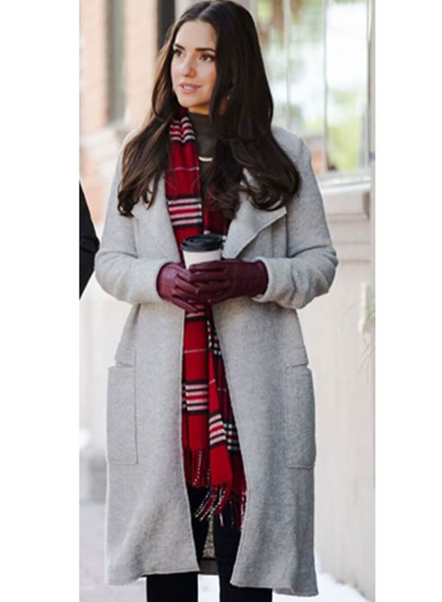 Harpoon Emily Nichols Inspired White Coat - Dashing Home for Christmas Style