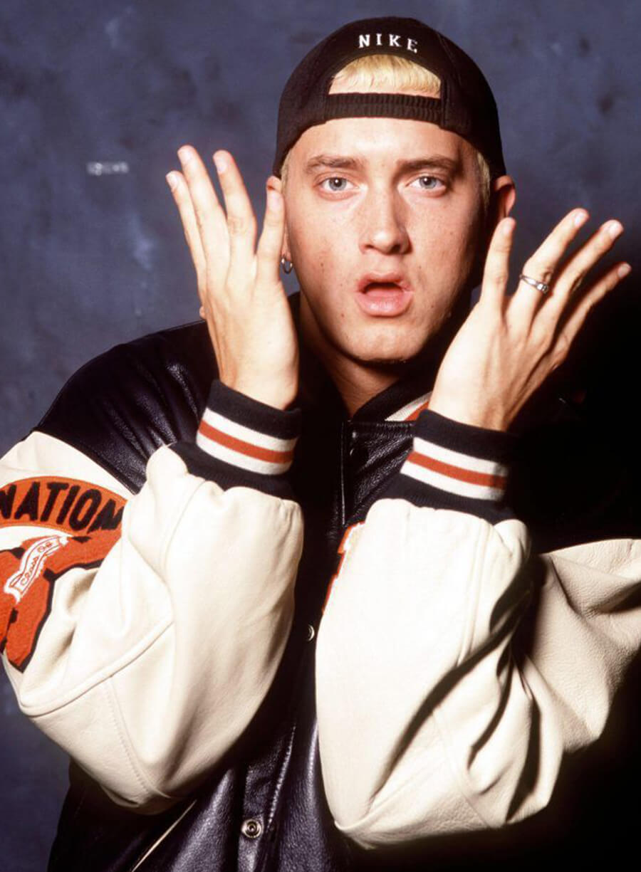 Harpoon Eminem Inspired Black Varsity Jacket