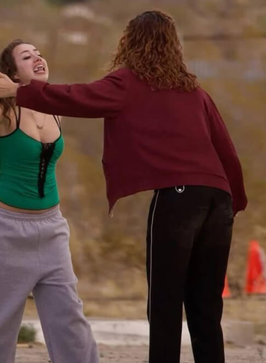 Harpoon Rue Bennet Inspired Red Leather Jacket - Euphoria Tv Series Style