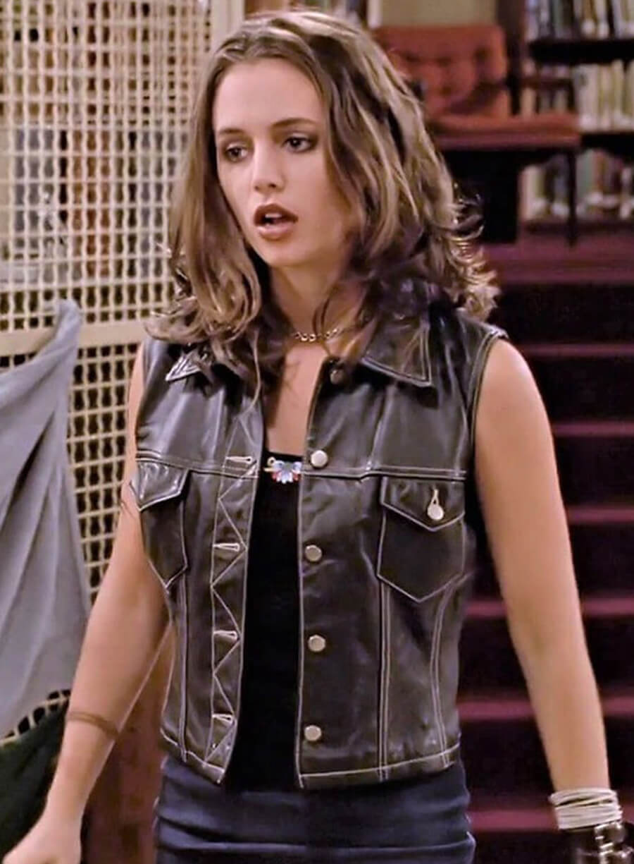 Harpoon Faith Lehane Inspired Black Leather Jacket - Buffy The Vampire Slayer Style
