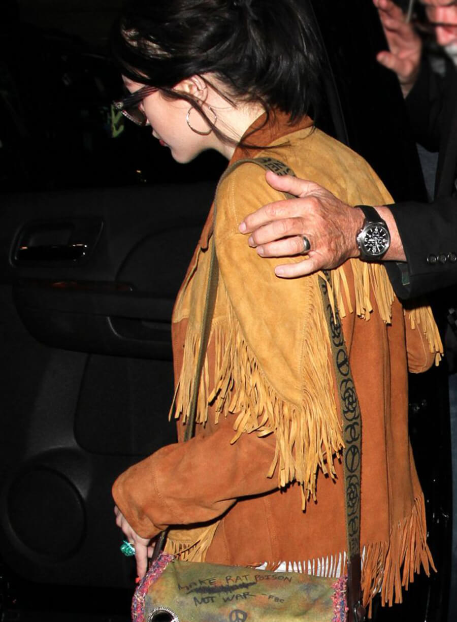 Harpoon Frances Bean Cobain Fringed Suede Inspired Brown Suede Leather Leather Jacket