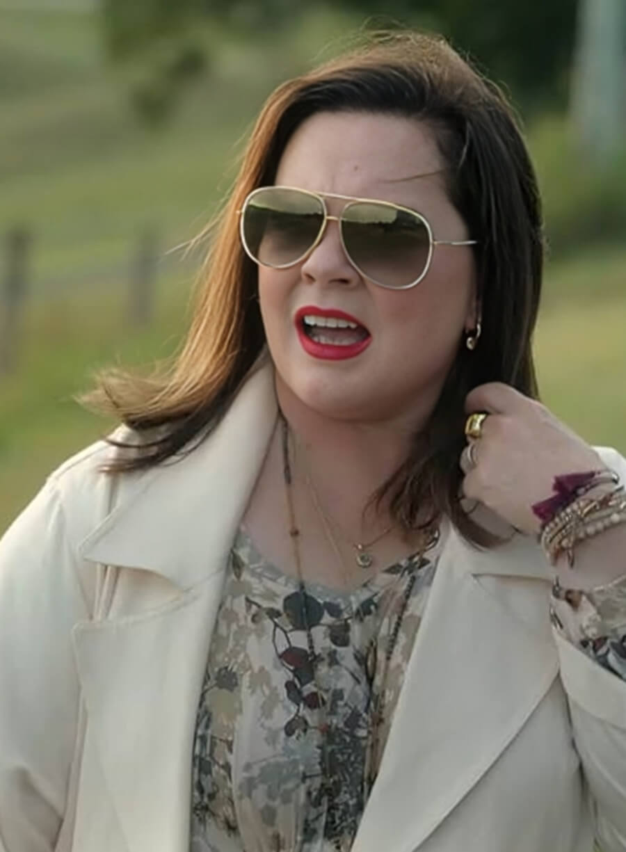 Harpoon Melissa McCarthy Inspired White Wool Coat - Nine Perfect Strangers Style
