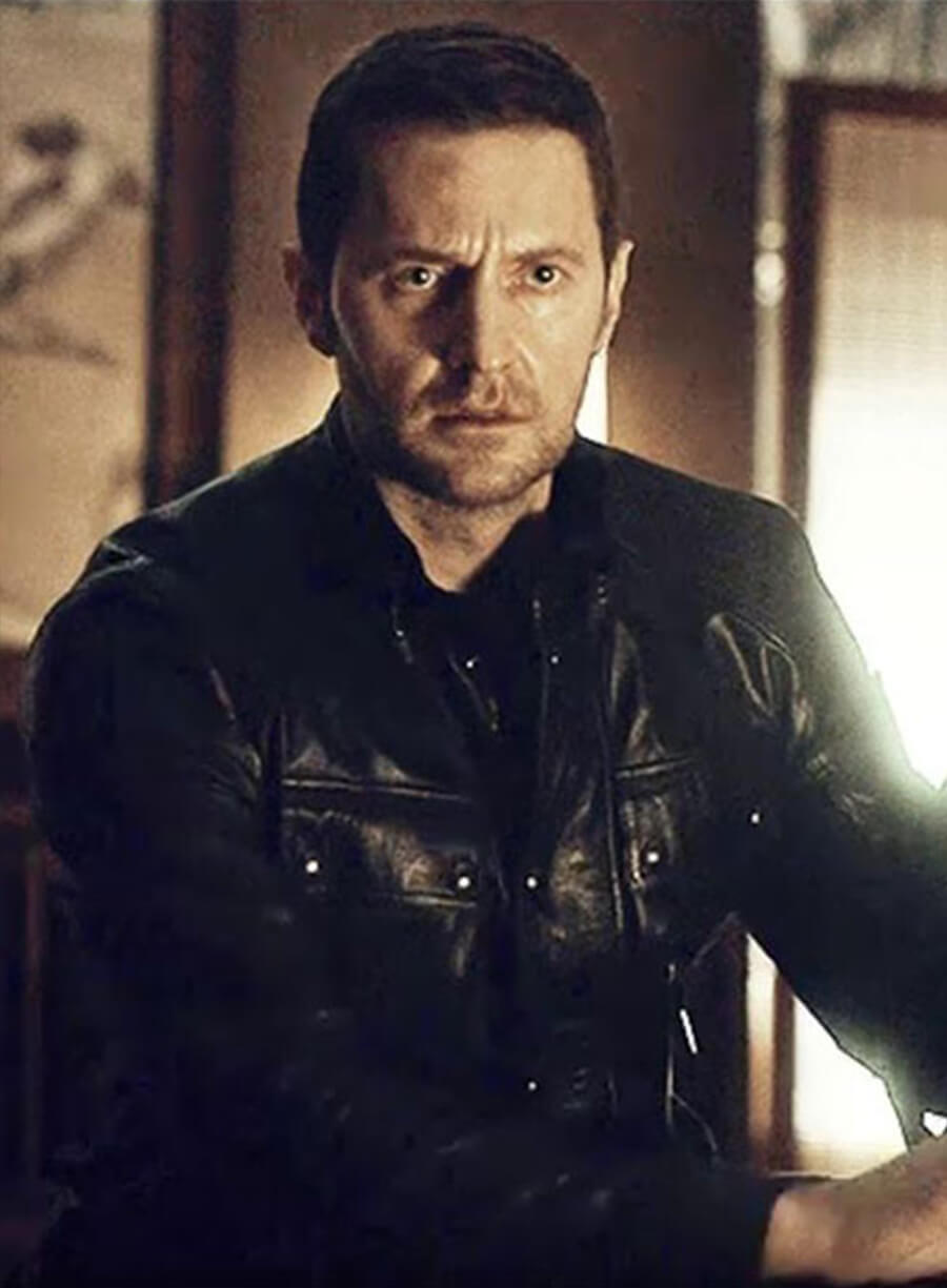 Harpoon Francis Dolarhyde Inspired Black Leather Jacket - Hannibal Series Style