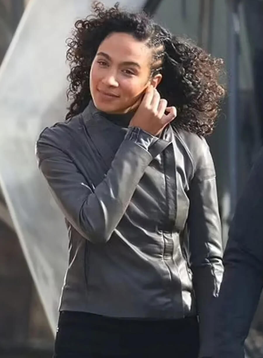 Harpoon Frankie Nichols Inspired Grey Leather Jacket - Westworld Tv Series Style