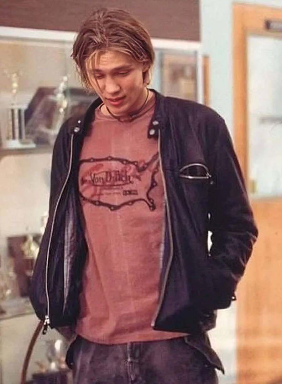 Harpoon jake Inspired Black Leather Jacket - Freaky Friday Style