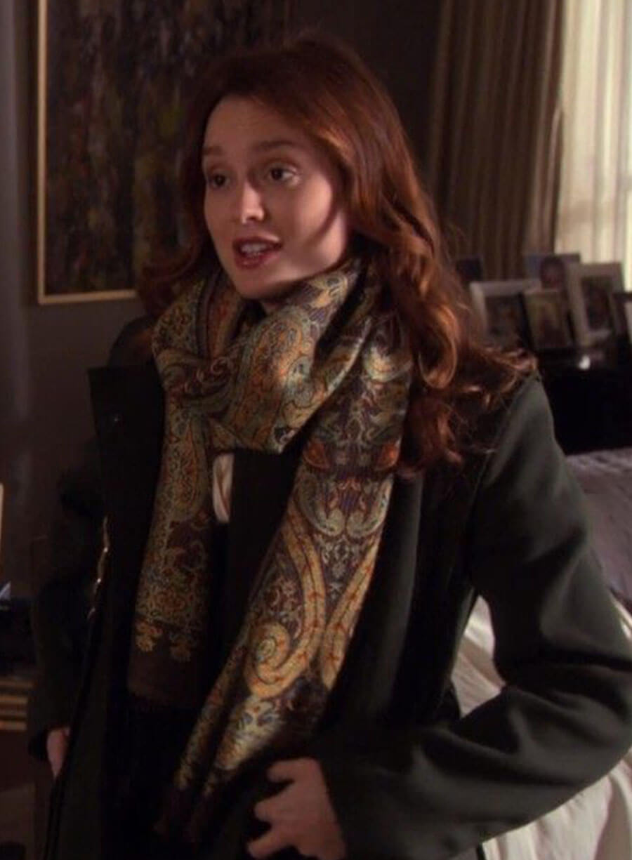 Harpoon Leighton Meester Inspired Green Wool Coat - Gossip Girl Tv Series Style