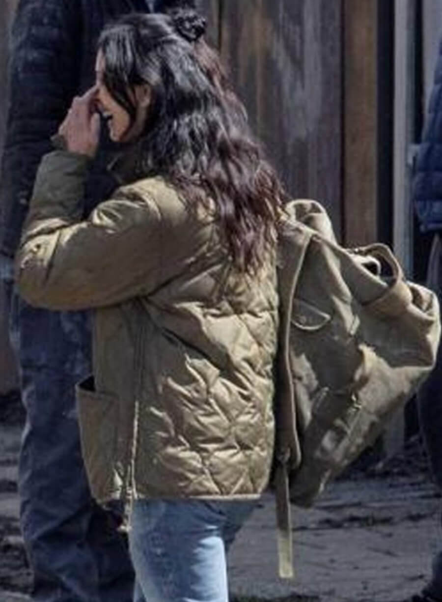 Harpoon Allison Garrity Inspired Green Leather Jacket - Greenland 2 Migration 2026 Style