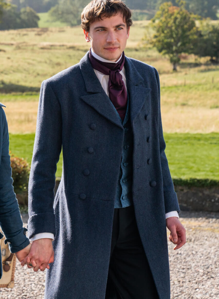 Harpoon Theo Inspired Blue Coat - The Buccaneers Style