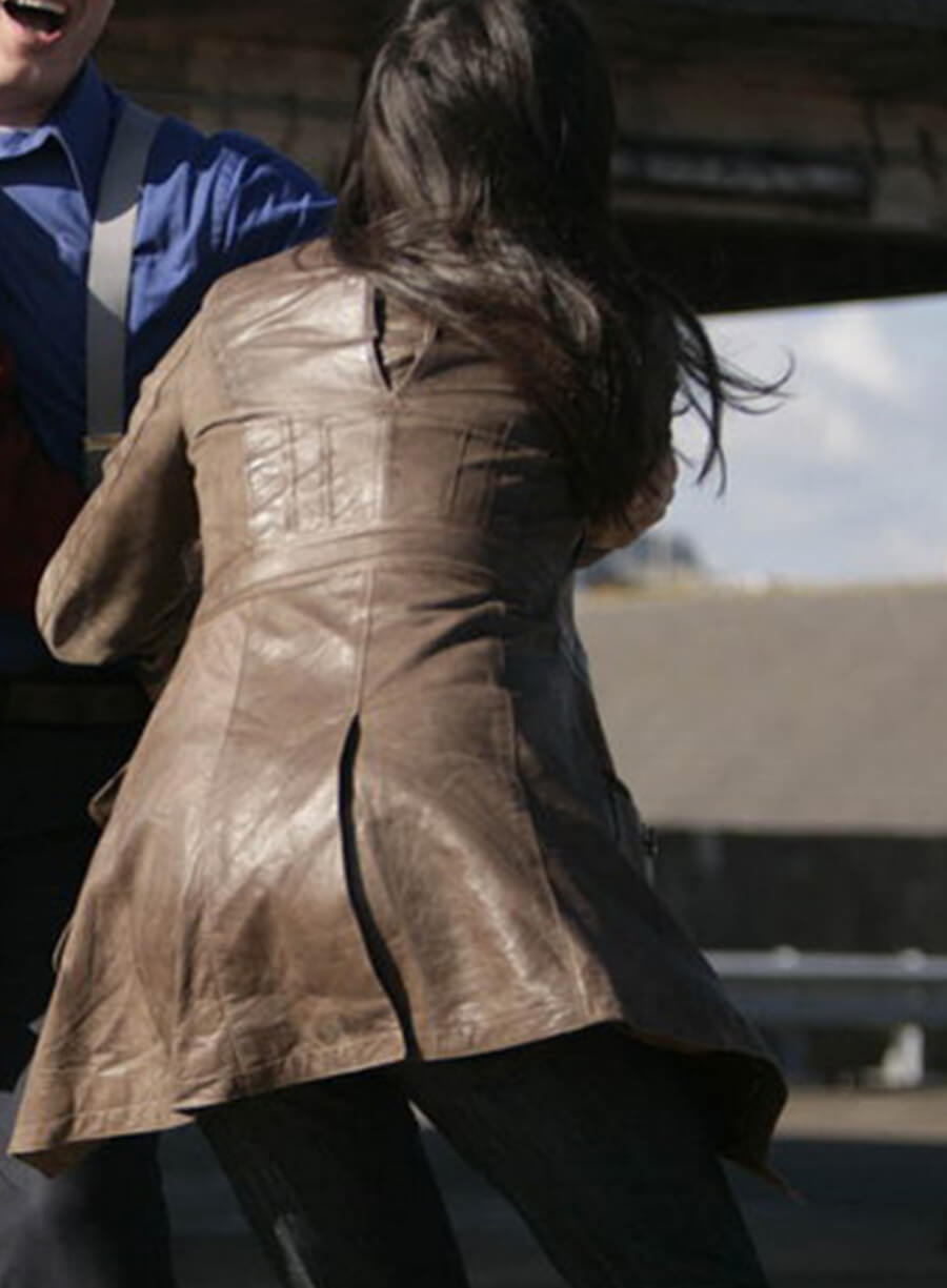 Harpoon Gwen Cooper Inspired Brown Coat - Torchwood Style