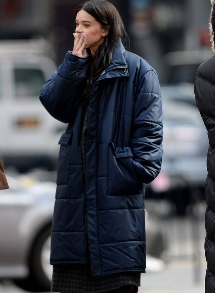 Harpoon Hailee Steinfeld Puffer Inspired Blue Coat