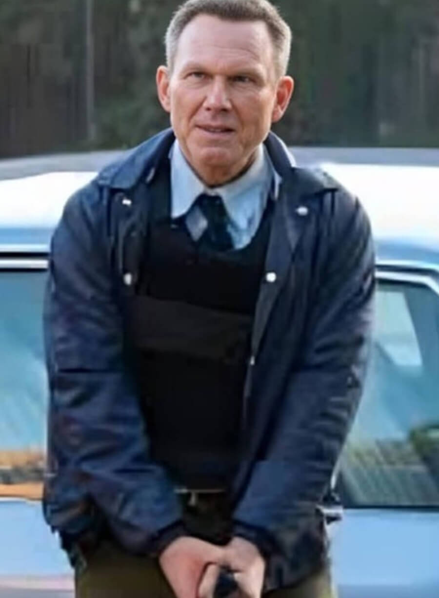 Harpoon Harry Morgan Inspired Blue Leather Jacket - Dexter: Original Sin 2024 Style