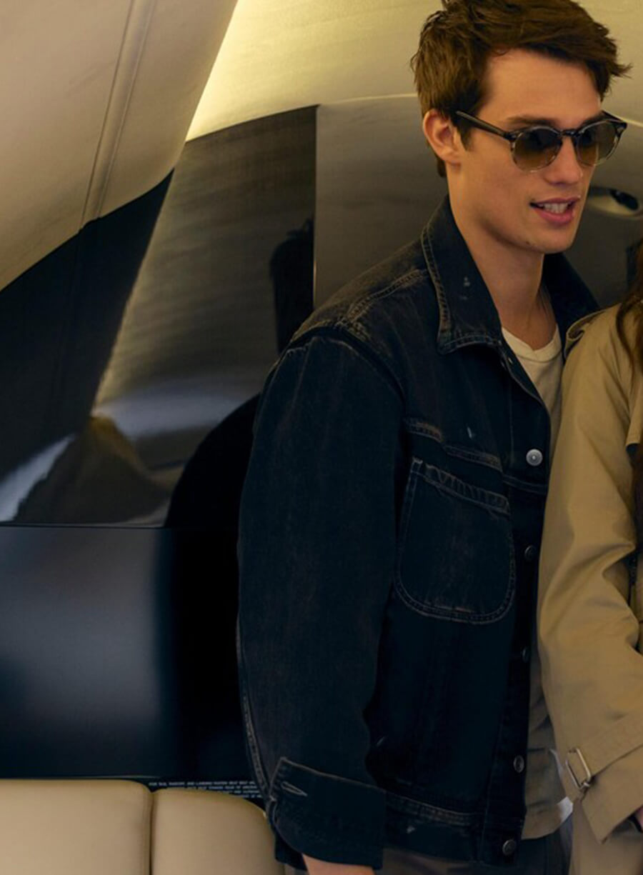 Harpoon Hayes Campbell Inspired Blue Denim Jacket - The Idea Of You 2024 Style