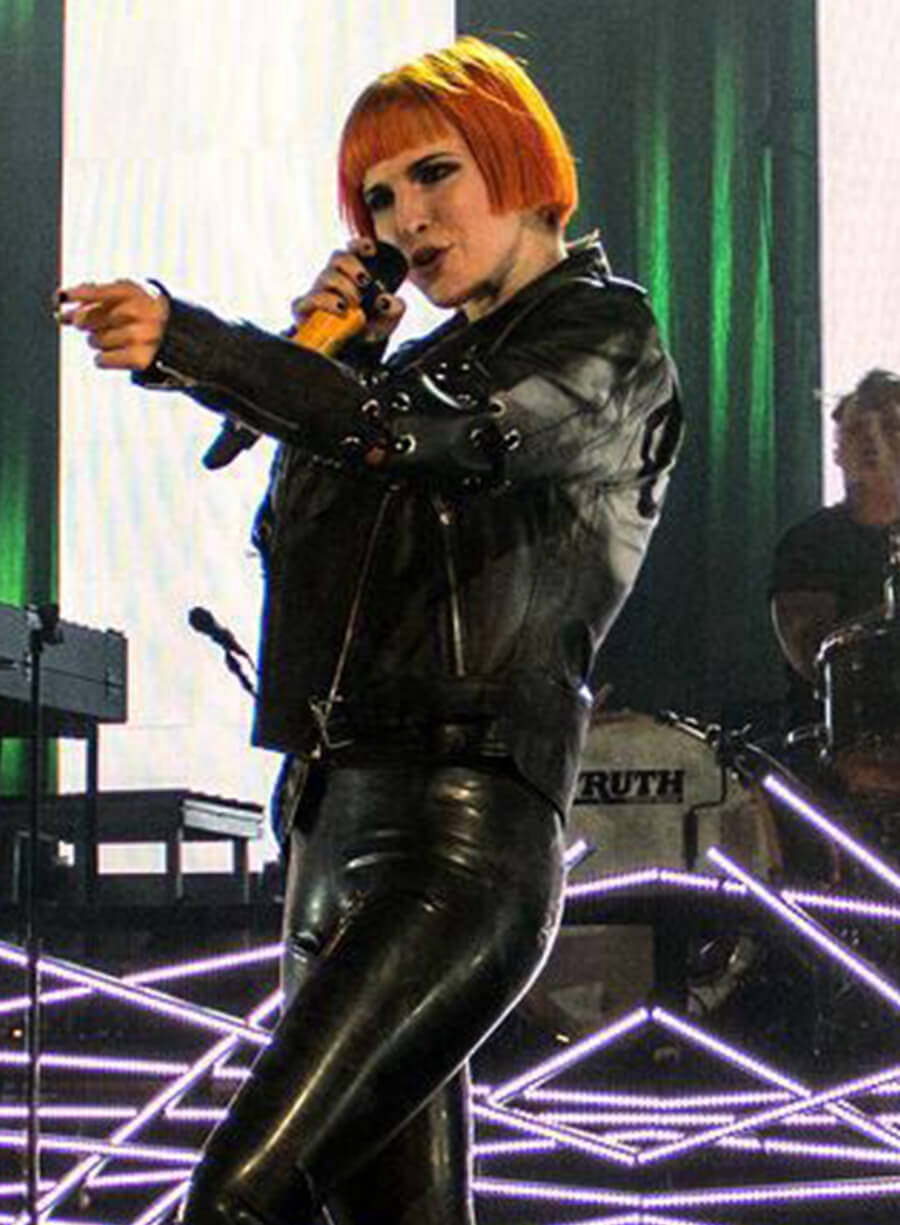 Harpoon Hayley Williams Grow Up Inspired Black Leather Jacket
