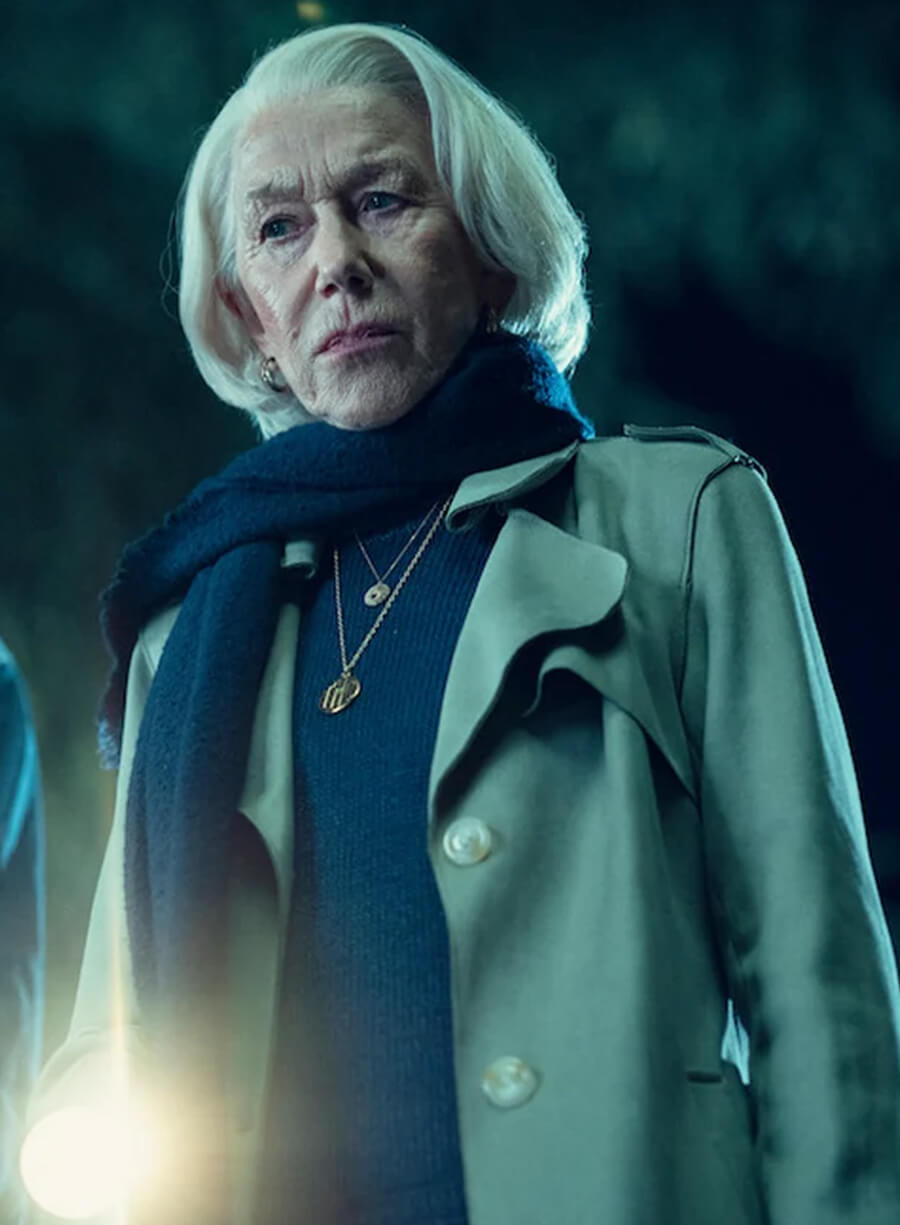 Harpoon Elizabeth Inspired Grey Coat - The Thursday Murder Club Style