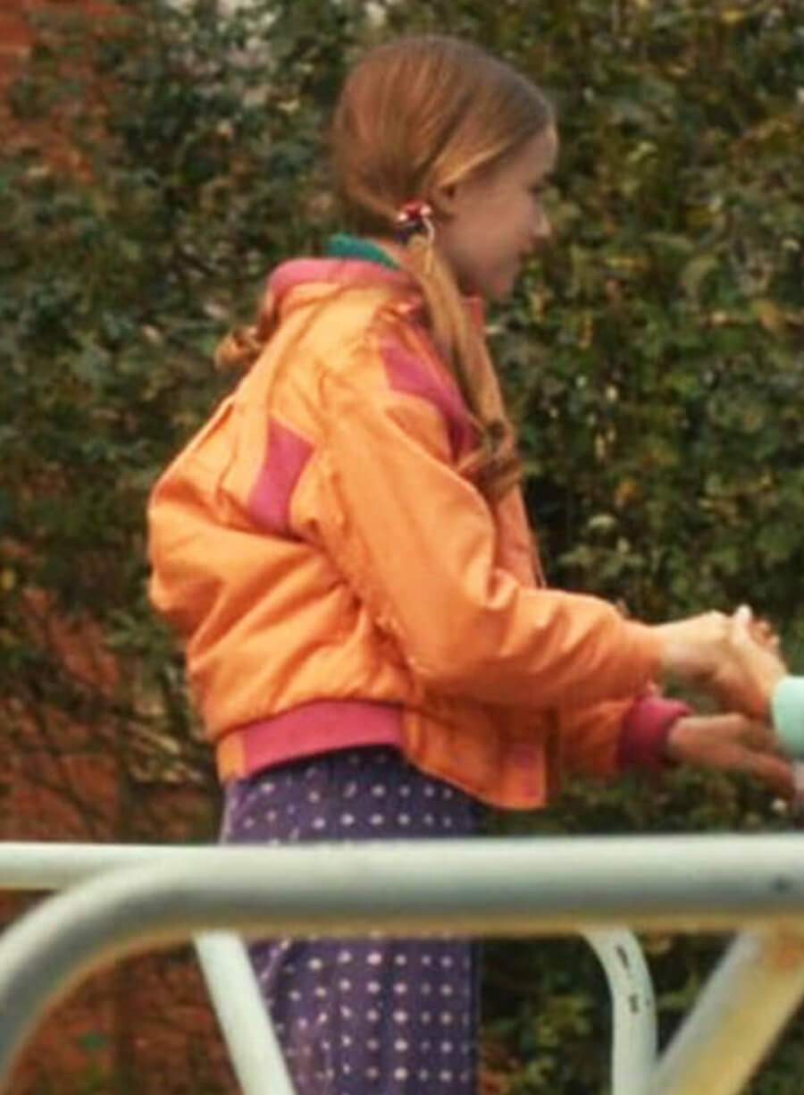 Harpoon Holly Wheeler Inspired Orange Hooded Jacket - Stranger Things Style