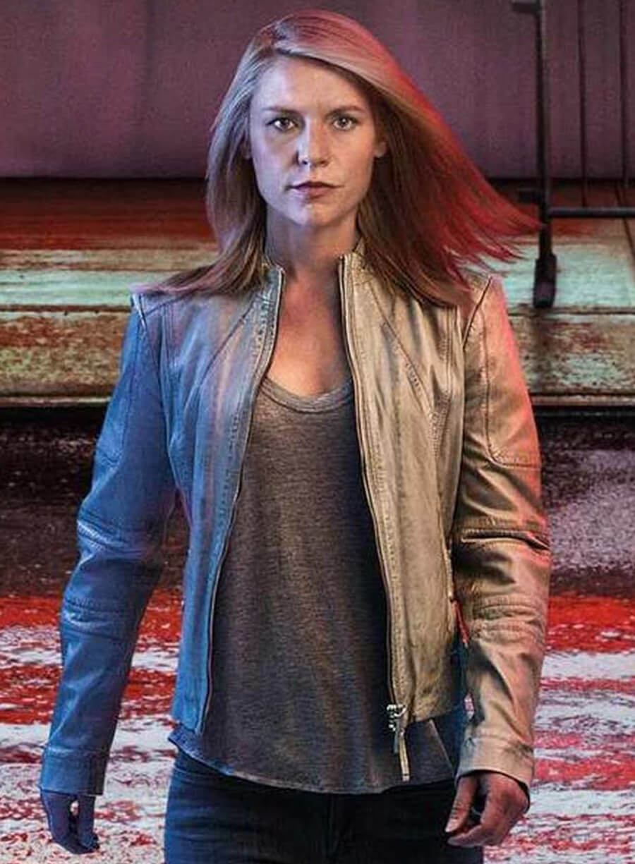 Harpoon Carrie Mathison Inspired Same as Image Leather Jacket - Homeland S08 Style
