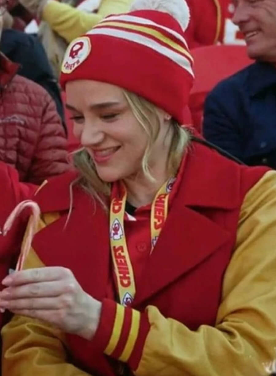 Harpoon Hunter King Inspired Red & Yellow Coat - Holiday Touchdown: A Chiefs Love Story Style
