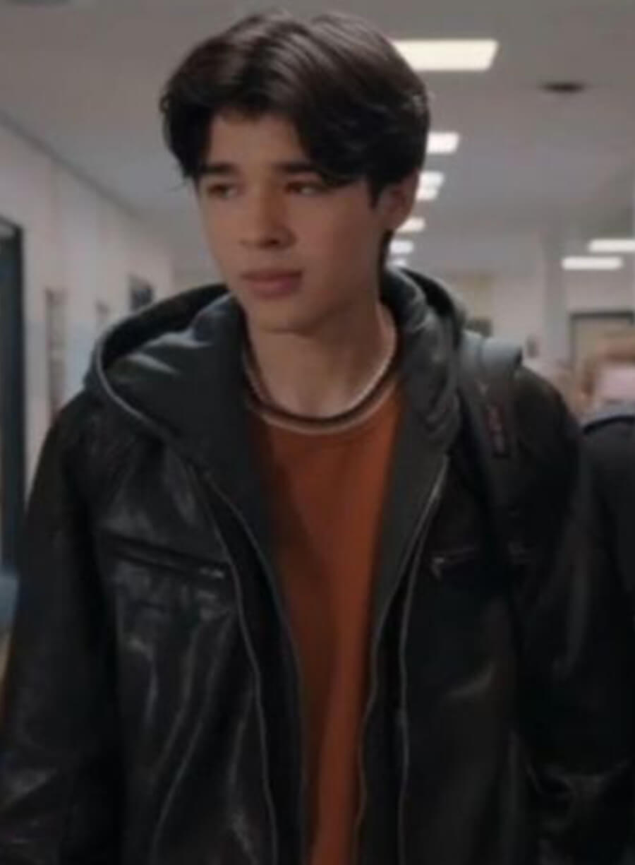 Harpoon Isaac Garcia Inspired Black Real Leather Leather Jacket - My Life with the Walter Boys Style