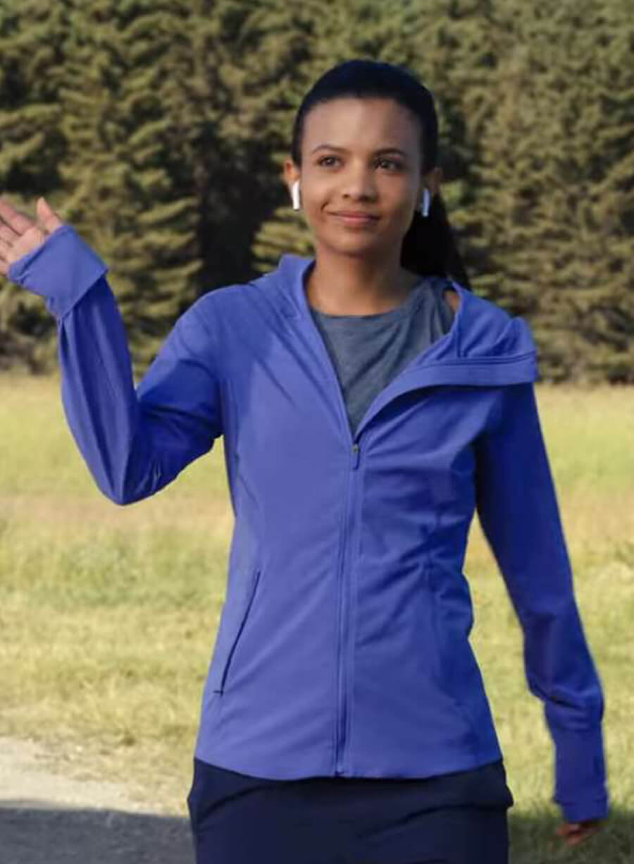 Harpoon Jackie Howard Inspired Purple Hooded Jacket - My Life with the Walter Style