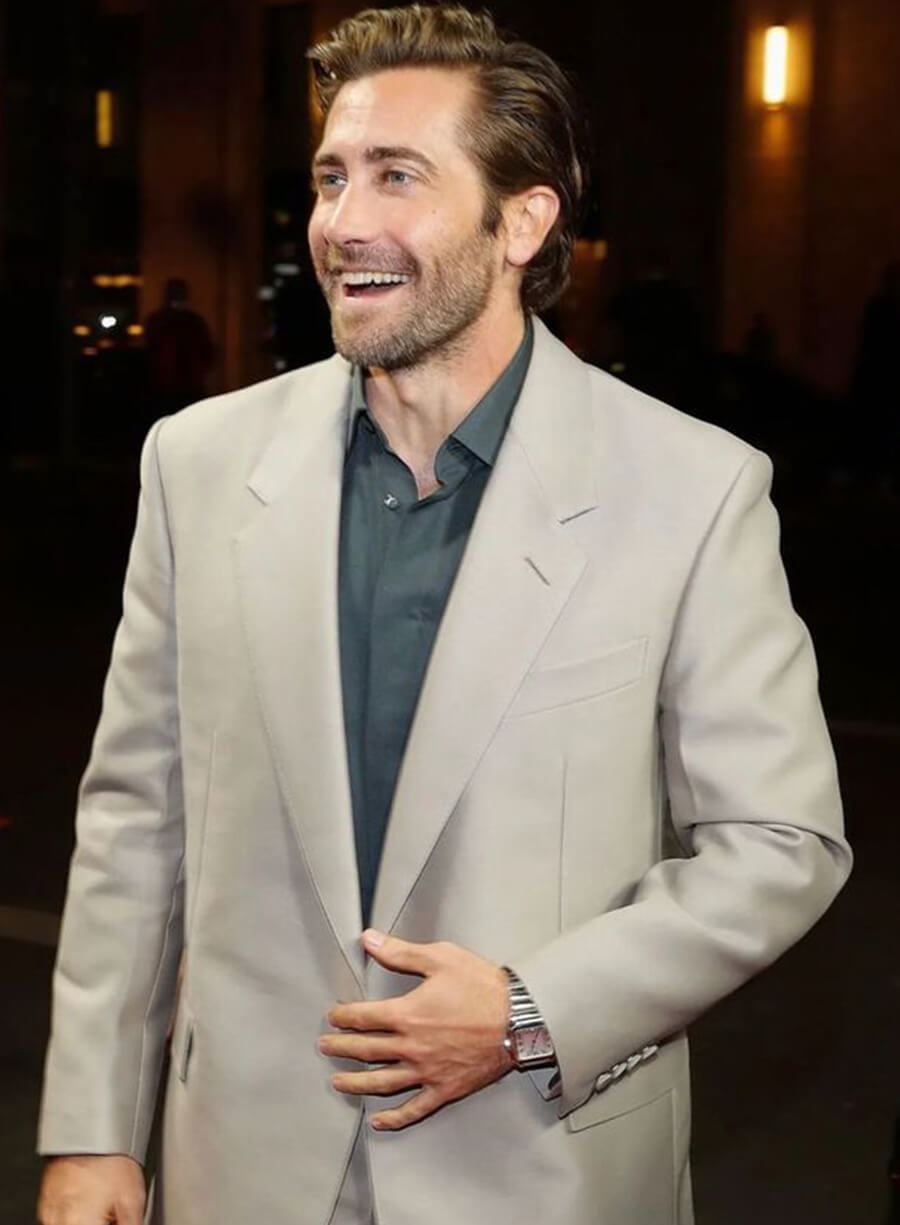 Harpoon Jake Gyllenhaal Beige Blazer Inspired Beige Wool Fabric Wool Jacket