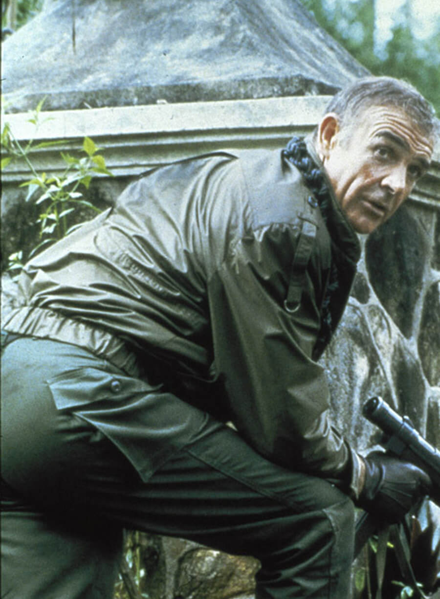 Harpoon James Bond Inspired Green Real Leather Leather Jacket - Never Say Never Again Style