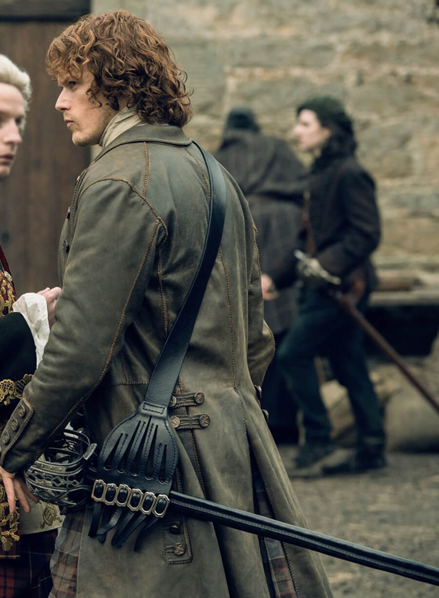 Harpoon Jamie Fraser Inspired Brown Coat - Outlander Style