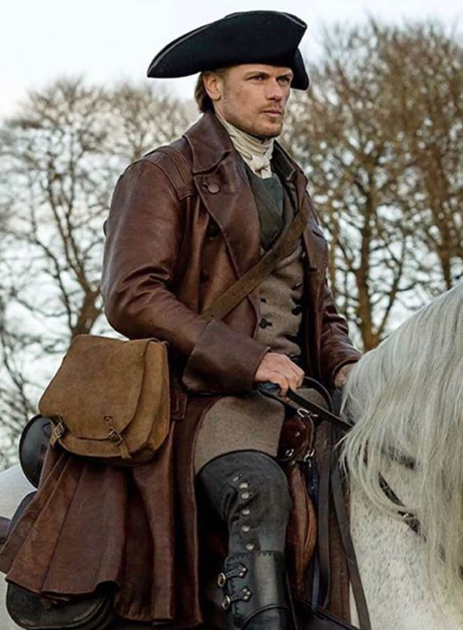 Harpoon Jamie Fraser Inspired Brown Coat - Outlander S07 Style