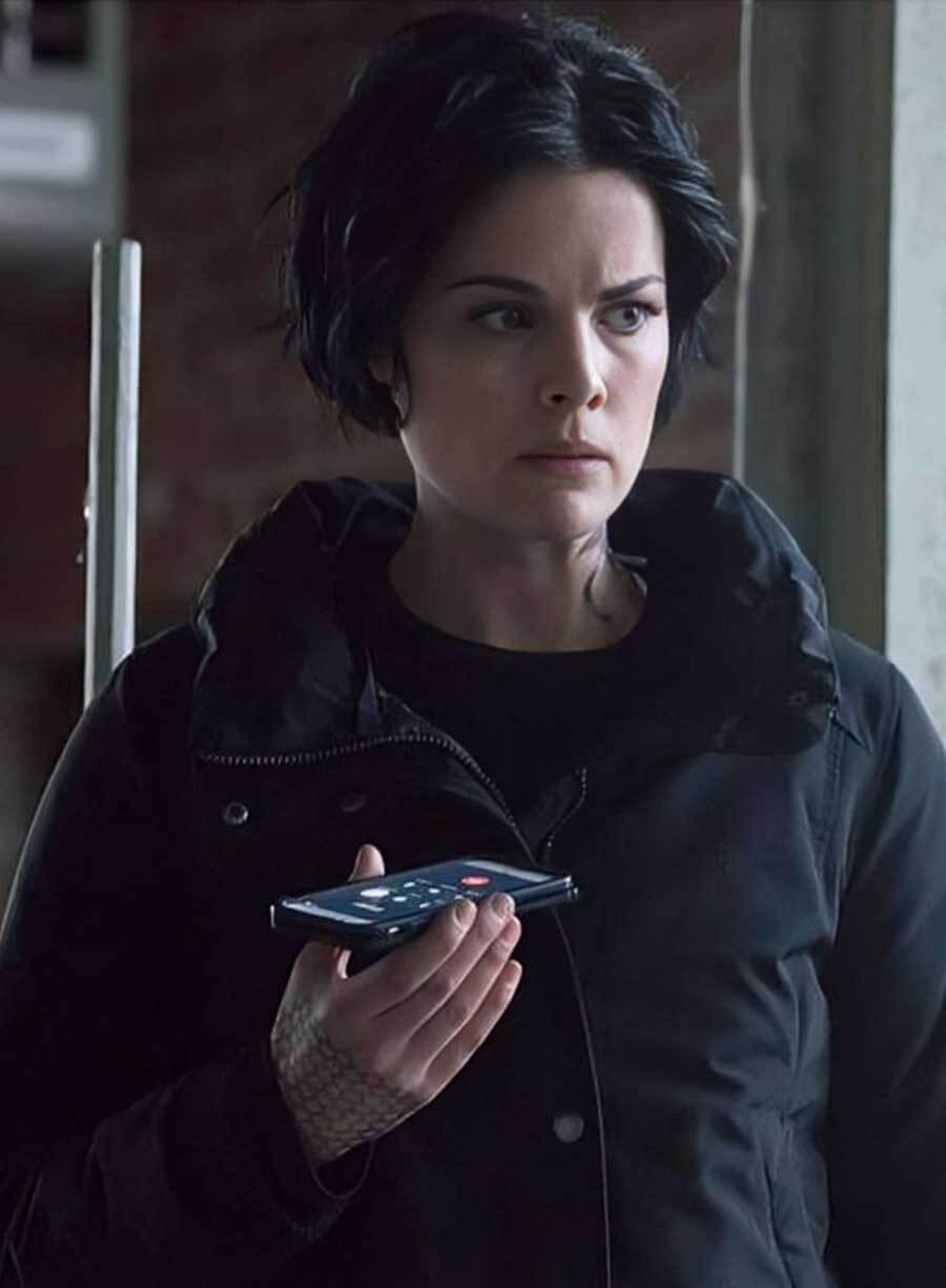 Harpoon Jane Doe Inspired Black Cotton Fabric Cotton Jacket - Blindspot Tv Series Style