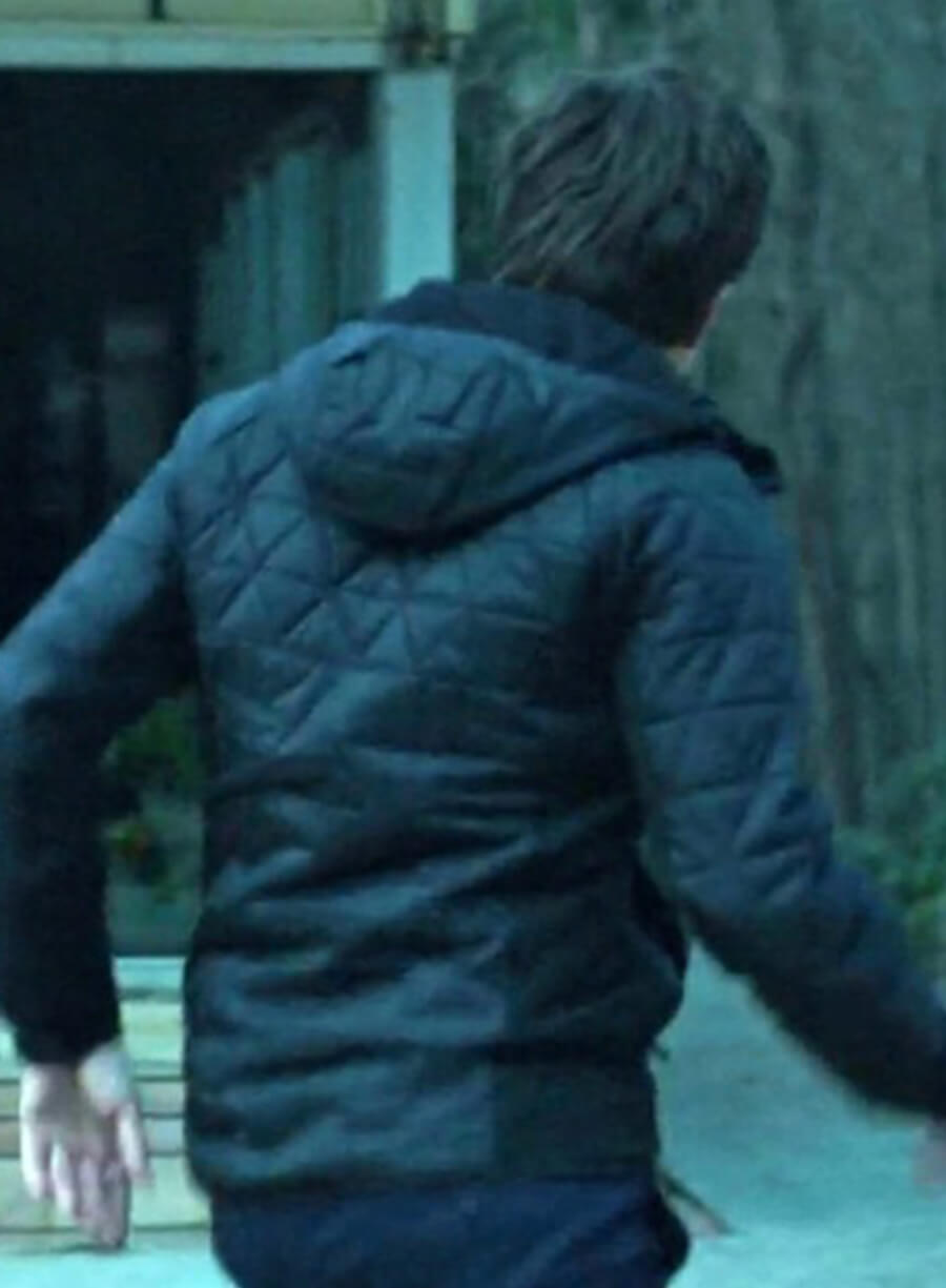 Harpoon Martin Byrde Inspired Black Parachute Fabric Hooded Jacket - Ozark TV Series Style