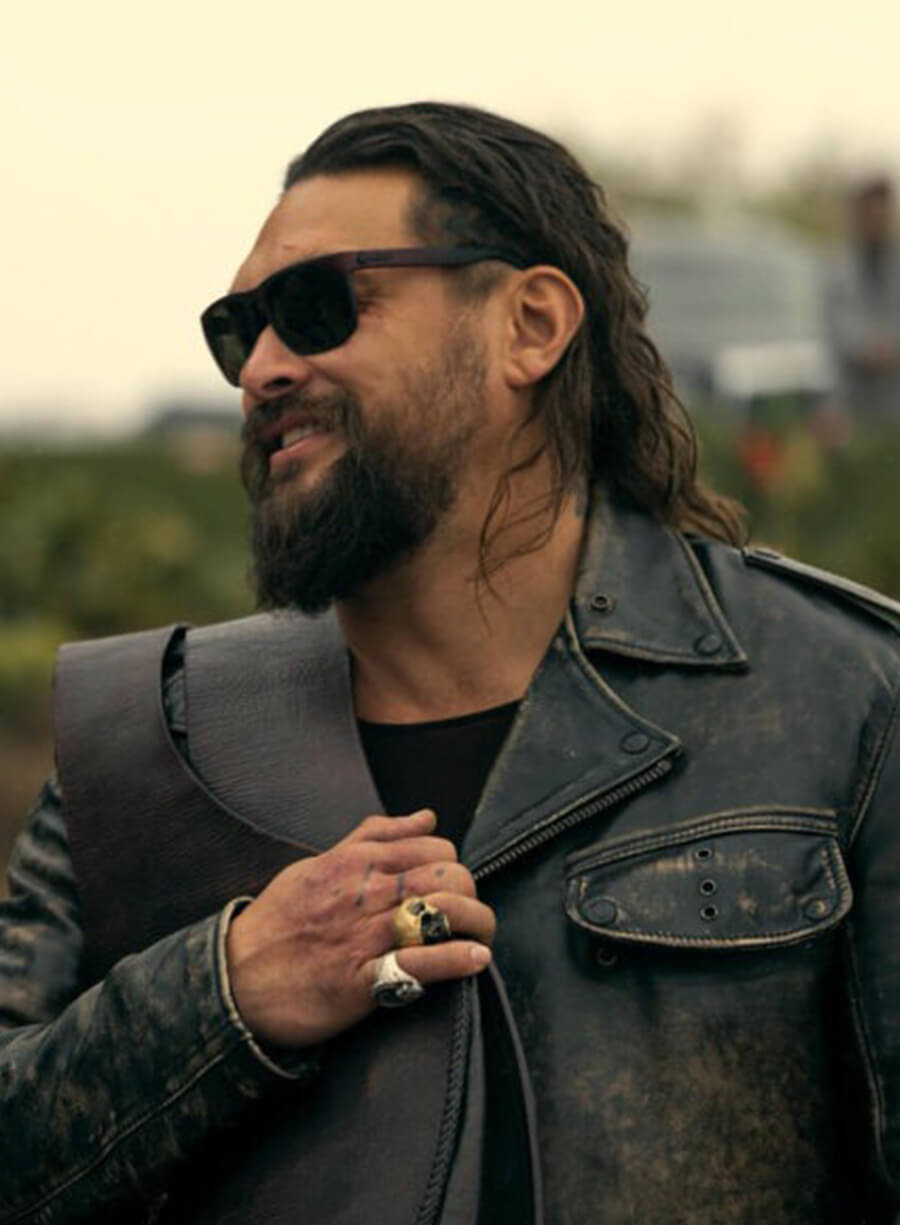 Harpoon Jonny Hale Inspired Black Leather Jacket - The Wrecking Crew Style