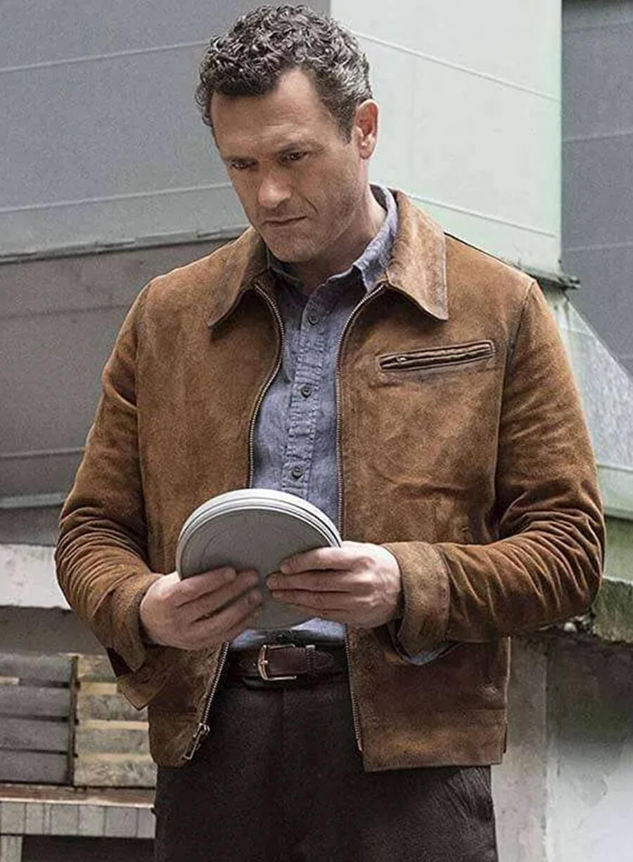Harpoon Wyatt Price Inspired Brown Leather Jacket - The Man in the High Castle Style