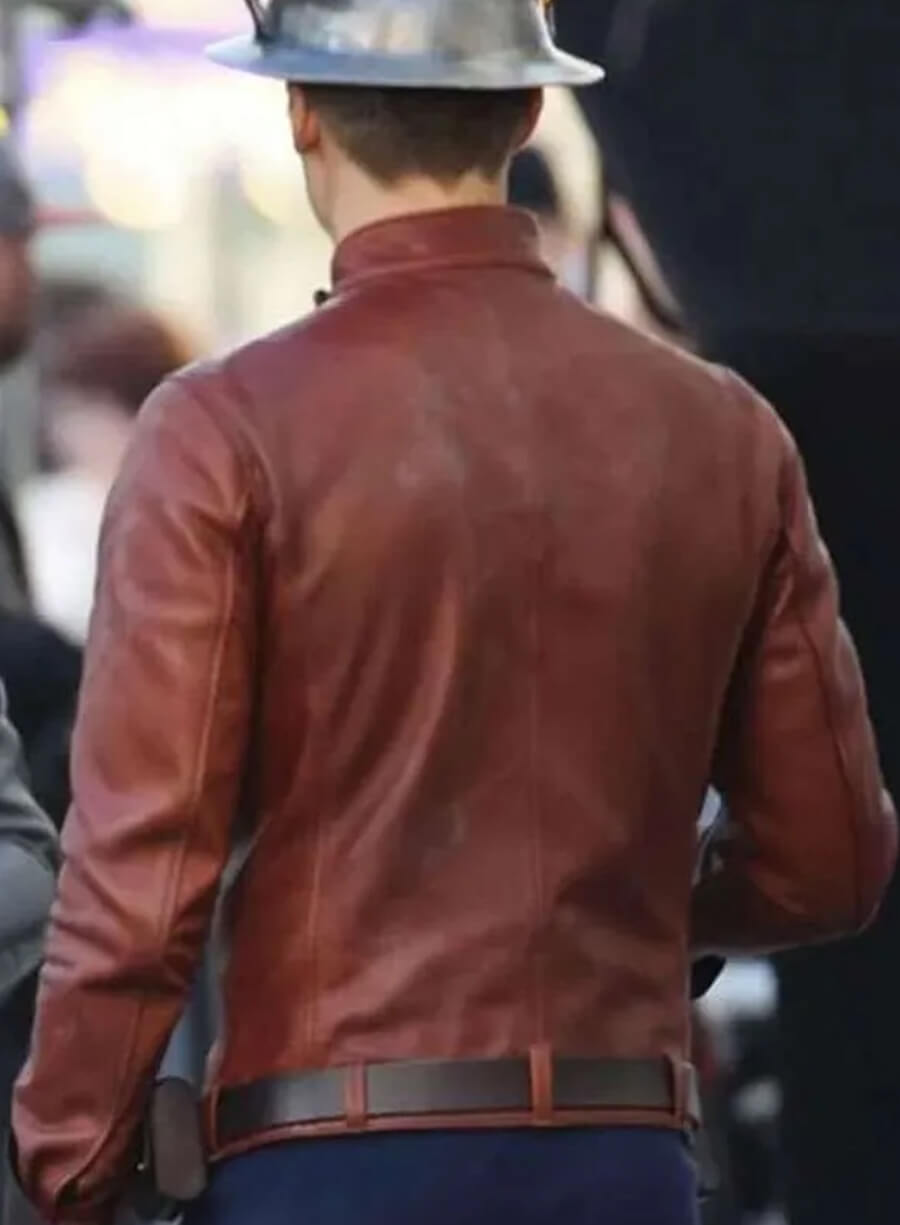 Harpoon Jay Garrick Inspired Brown Leather Jacket - The Flash Style