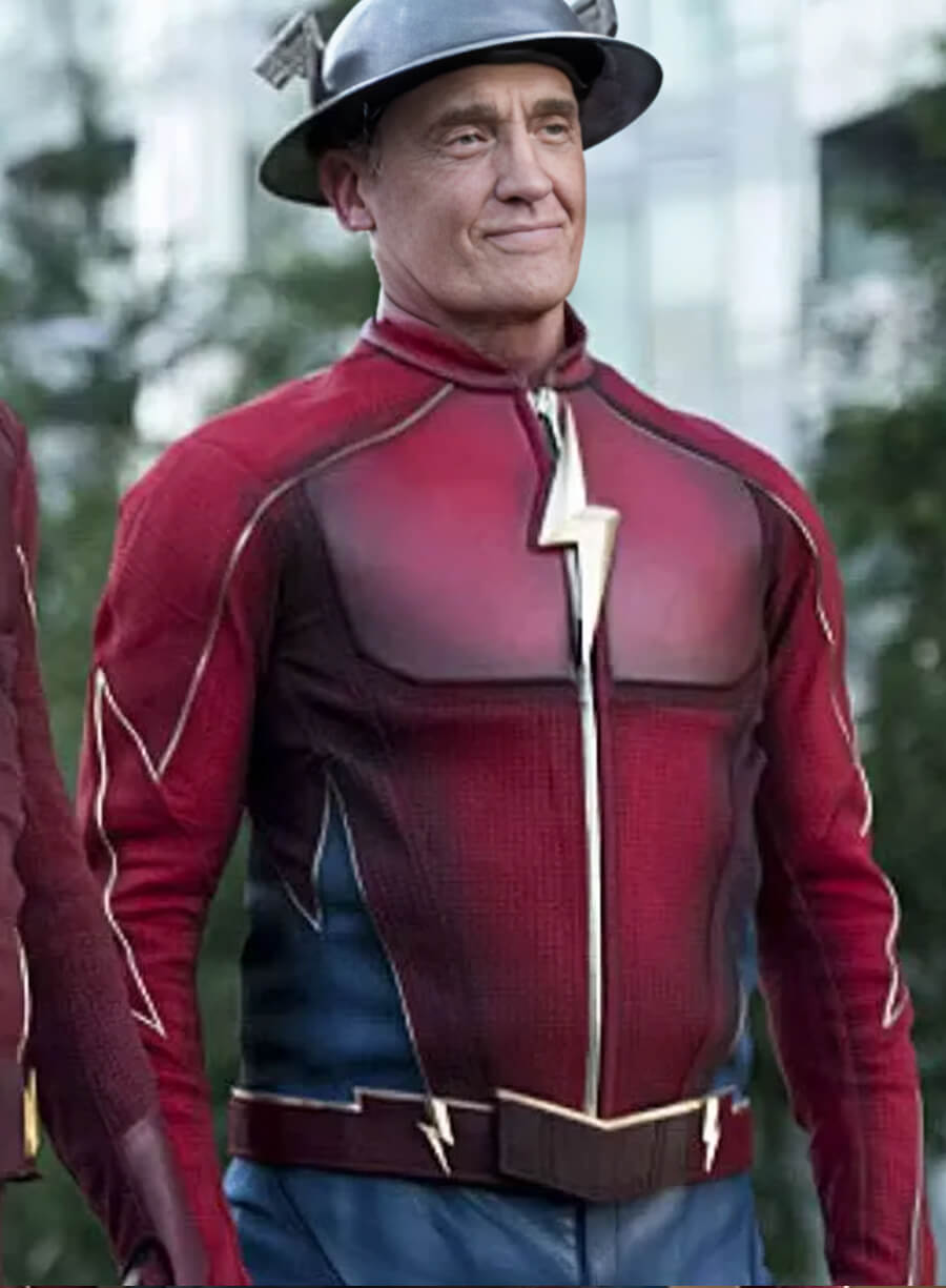 Harpoon Jay Garrick Inspired Red Leather Jacket - The Flash S03 Style