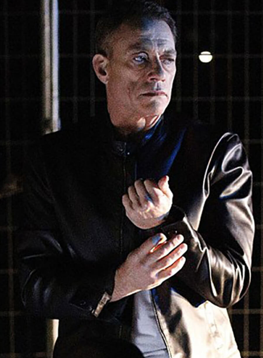 Harpoon Jean Claude Van Damme Inspired Black Real Leather Leather Jacket