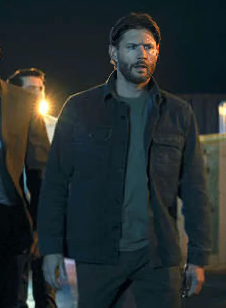 Harpoon Mark Meachum Inspired Black Denim Jacket - Countdown 2025 Style
