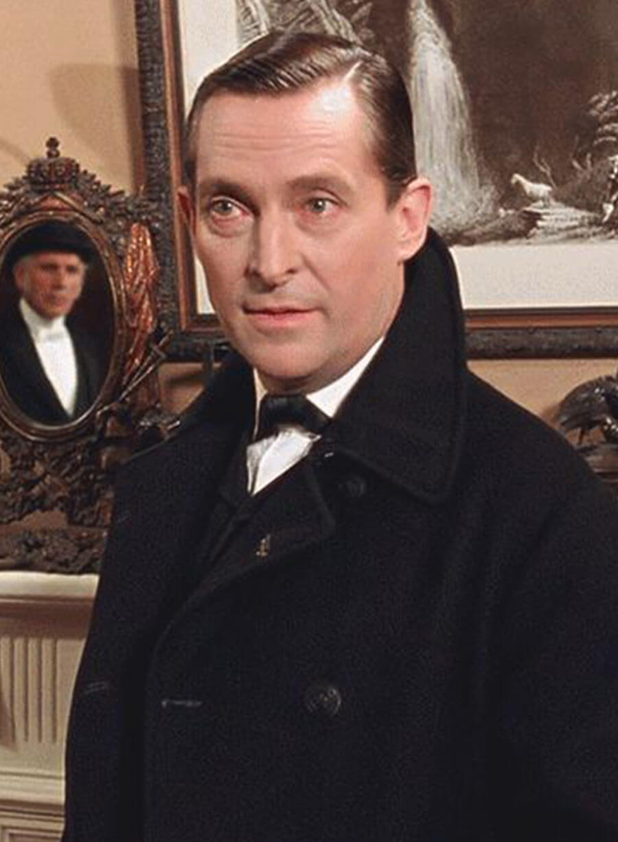 Harpoon Jeremy Brett Inspired Black Wool Coat - The Adventures of Sherlock Holmes Style