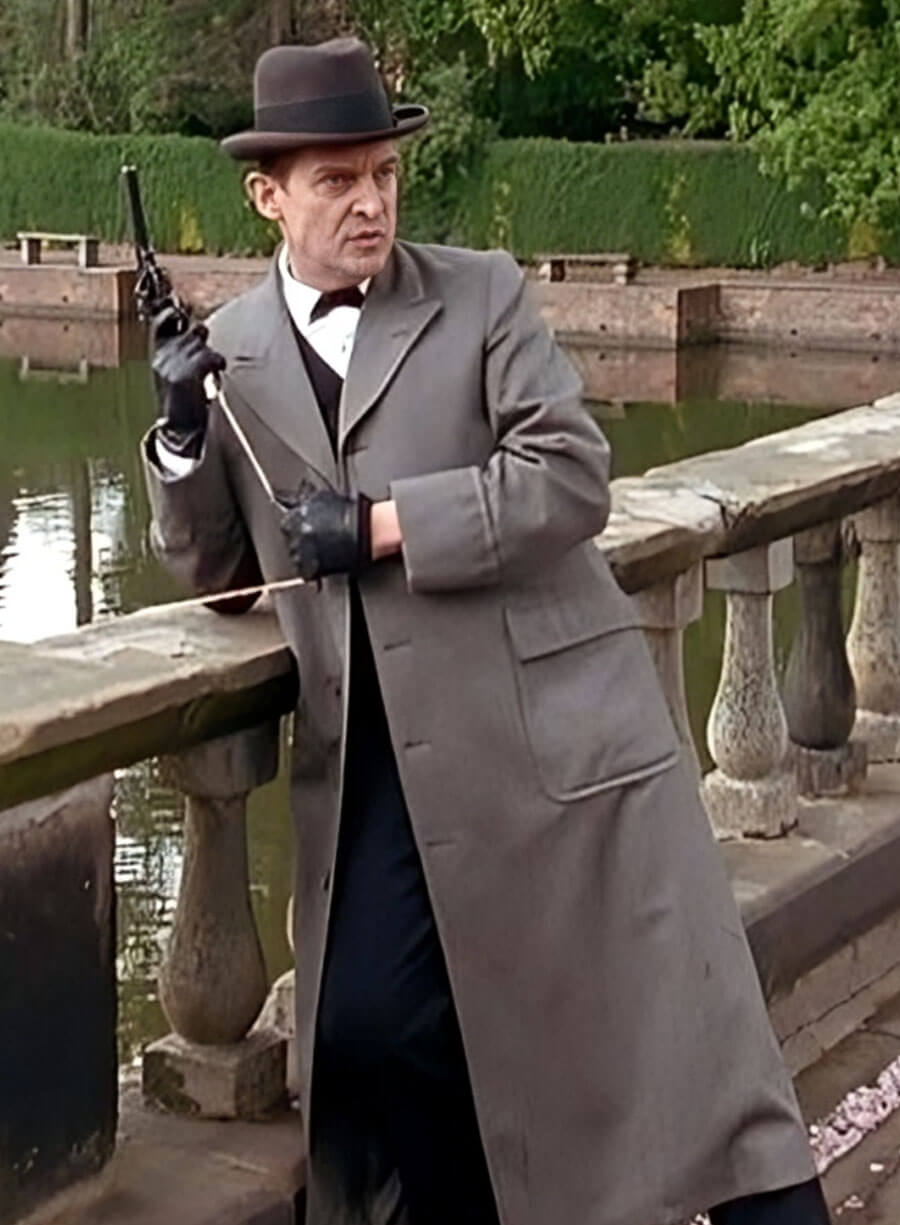 Harpoon Jeremy Brett Inspired Grey Wool Coat - The Adventures of Sherlock Holmes Style