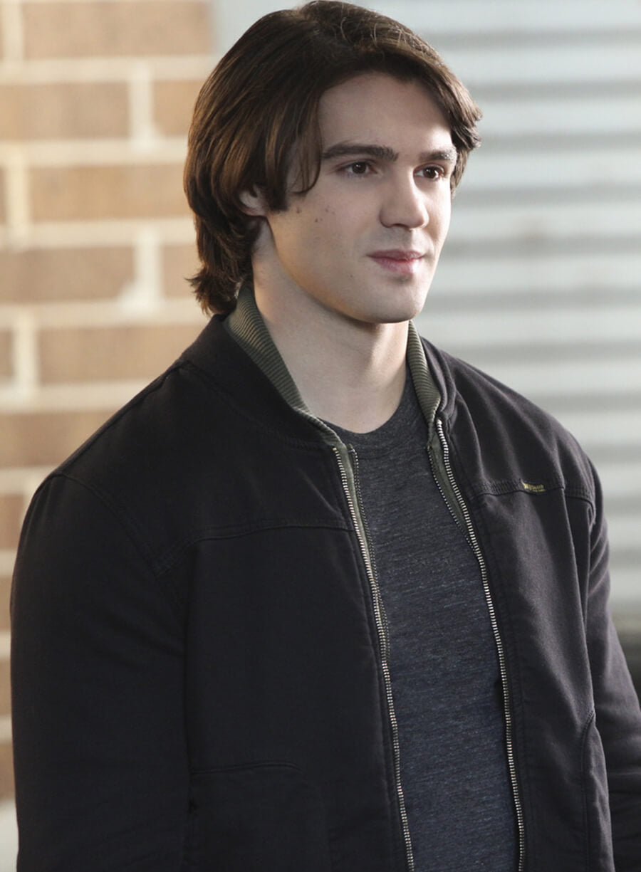 Harpoon Jeremy Gilbert Inspired Black Bomber Jacket - The Vampire Diaries S06 Style