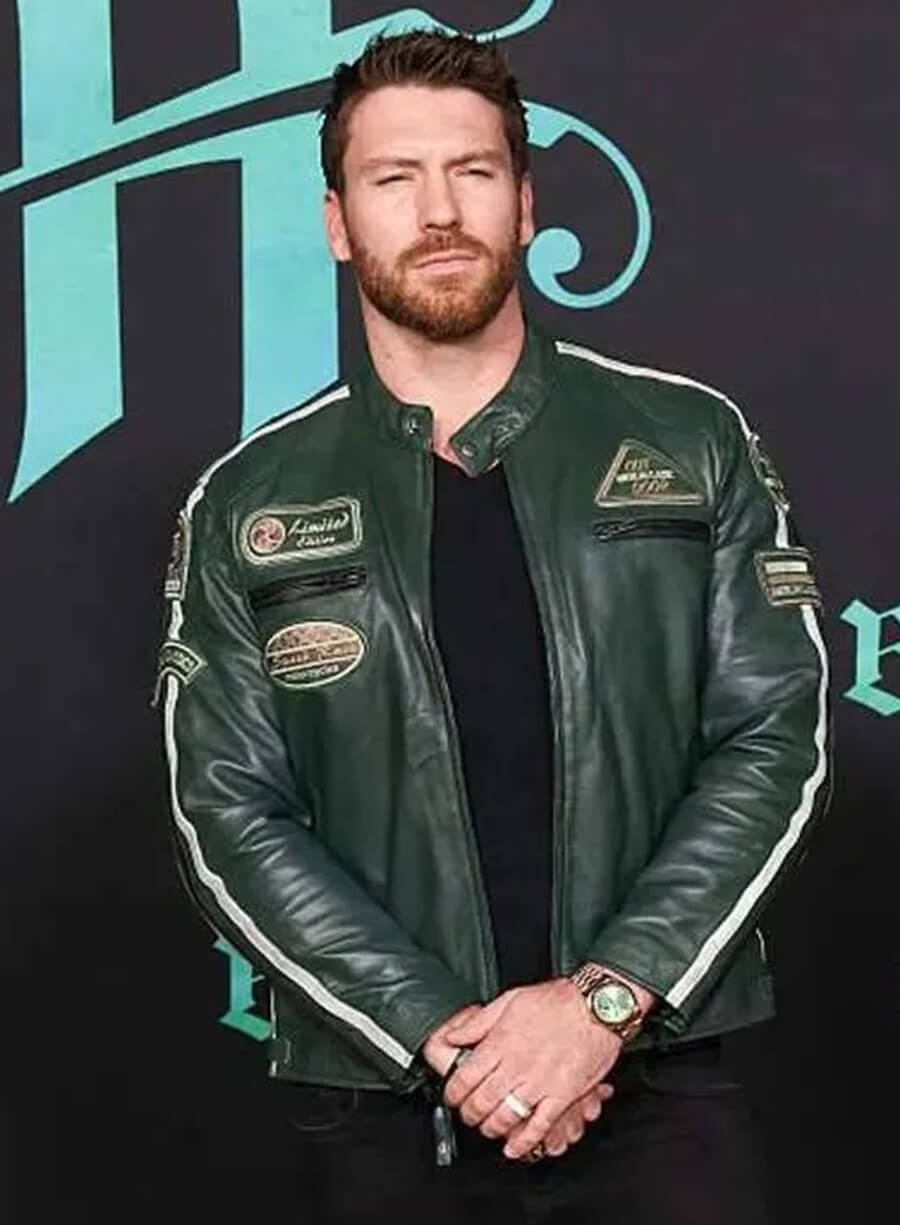 Harpoon Jesse Kove Inspired Green Leather Jacket - The Bluff Style