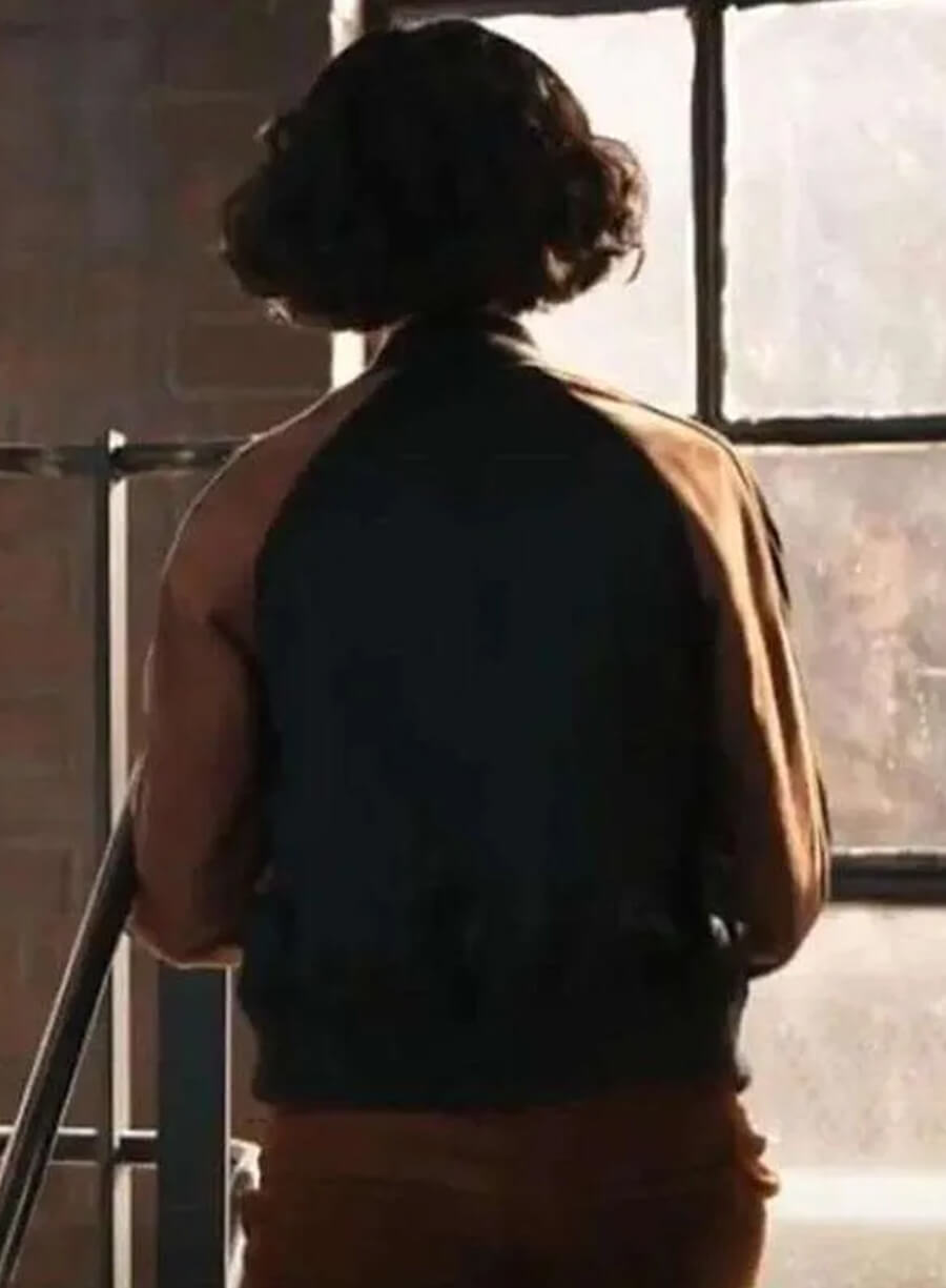 Harpoon Jet Slootmaekers Inspired Brown & Black Leather Jacket - Law & Order Style