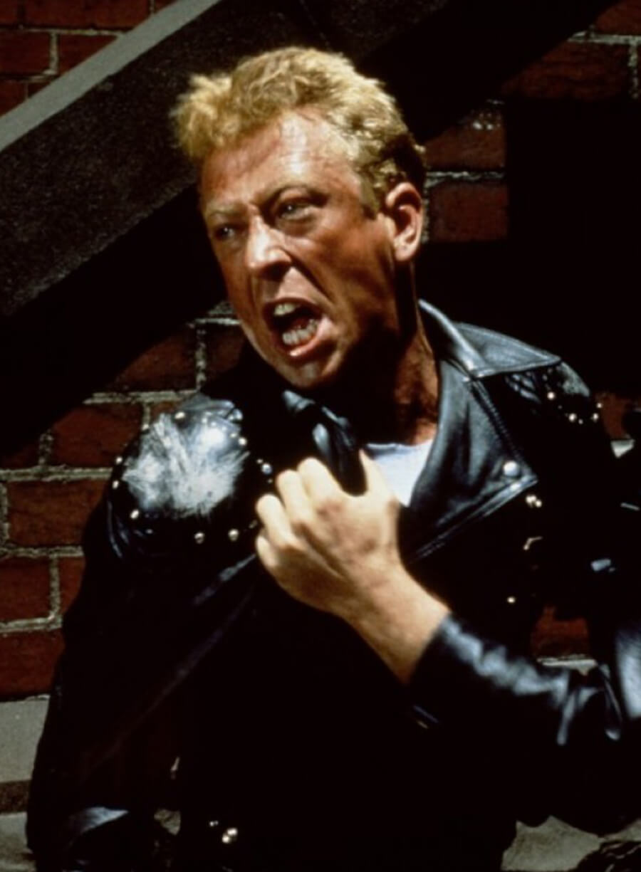 Harpoon Jim Goose Inspired Black Leather Jacket - Mad Max Style