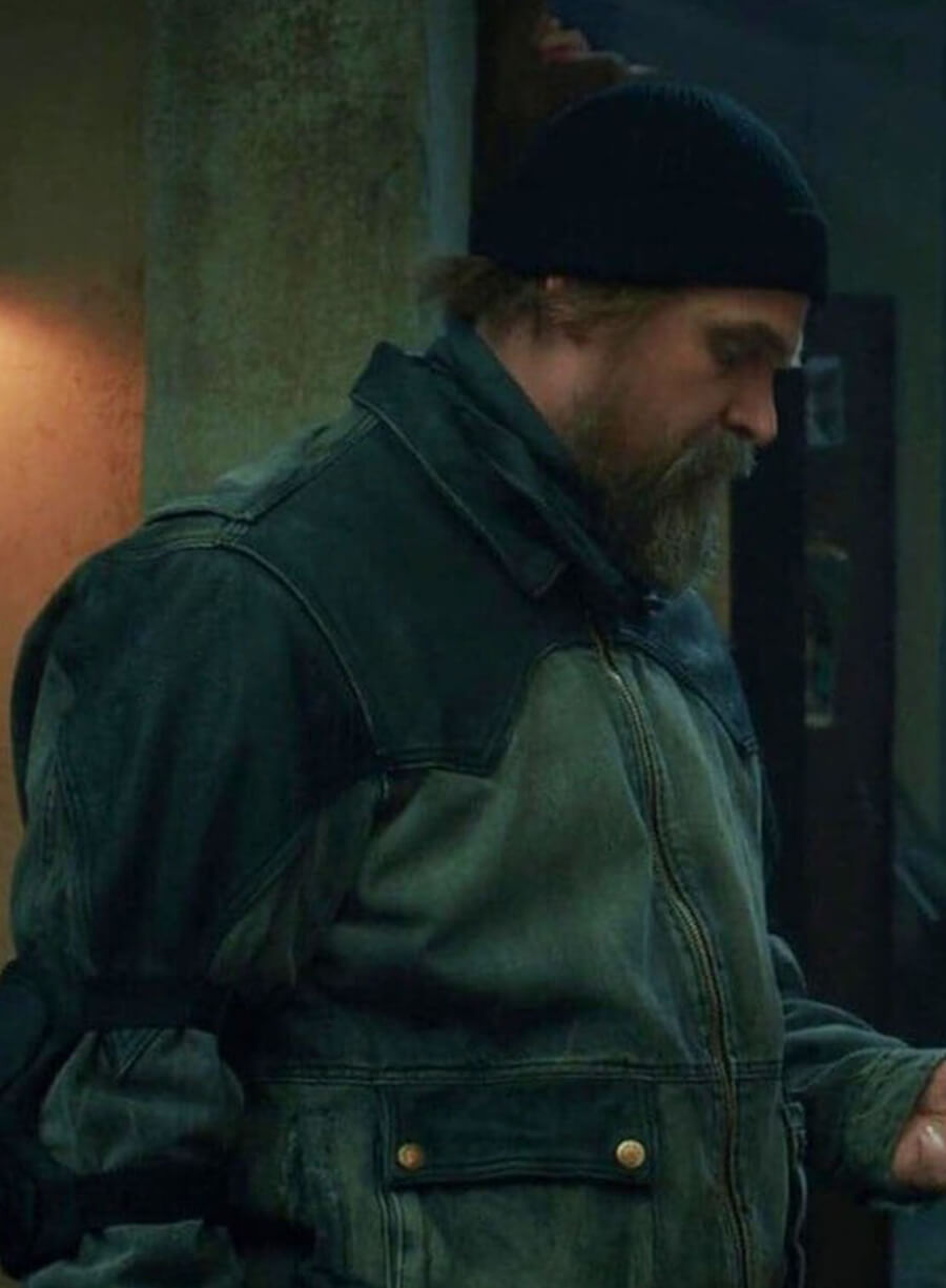 Harpoon Jim Hopper Inspired Blue Denim Jacket - Stranger Things Style
