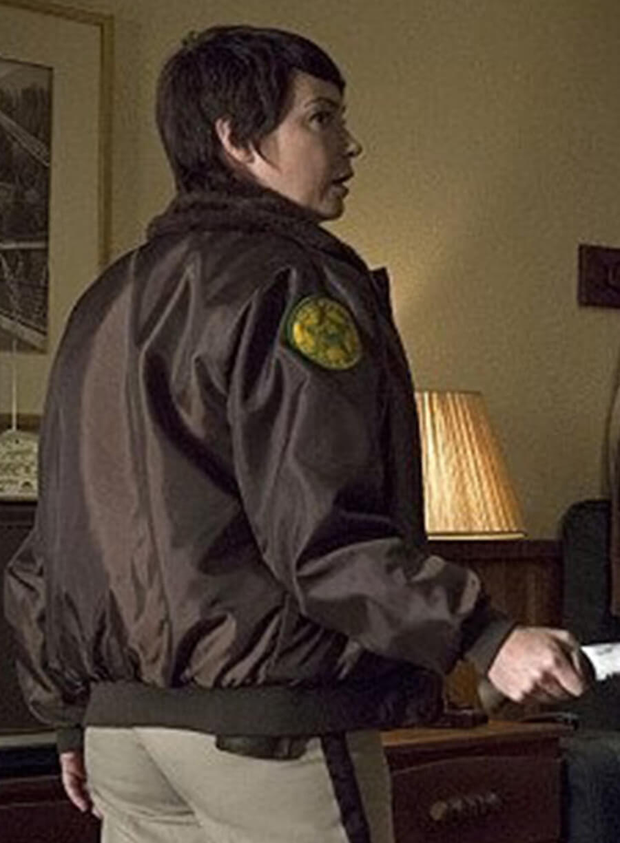 Harpoon Sheriff Jody Mills Inspired Brown Parachute Fabric Leather Jacket - Supernatural Tv Series Style
