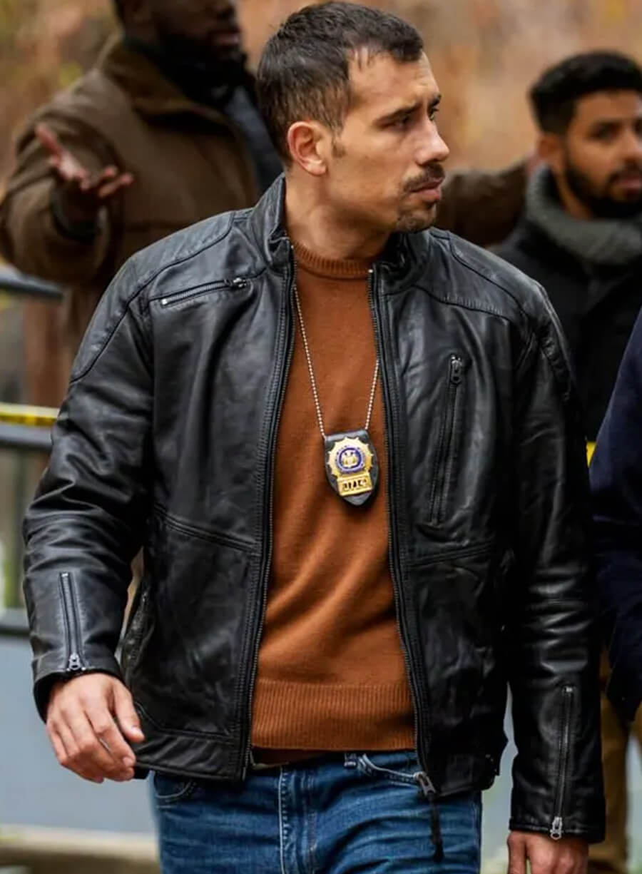 Harpoon Joe Velasco Inspired Black Leather Jacket - Superman 2025 Style