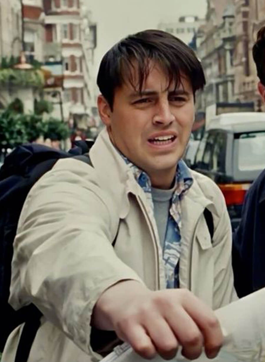 Harpoon Joey Tribbiani Inspired White Leather Jacket - Friends Style