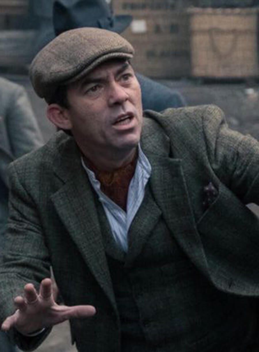 Harpoon Johnny Dogs Inspired Grey Wool Jacket - Peaky Blinders Style