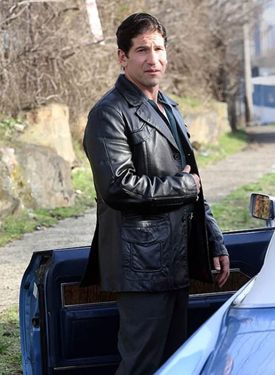 Harpoon Johnny Boy Soprano Inspired Black Real Leather Coat - The Many Saints of Newark Style
