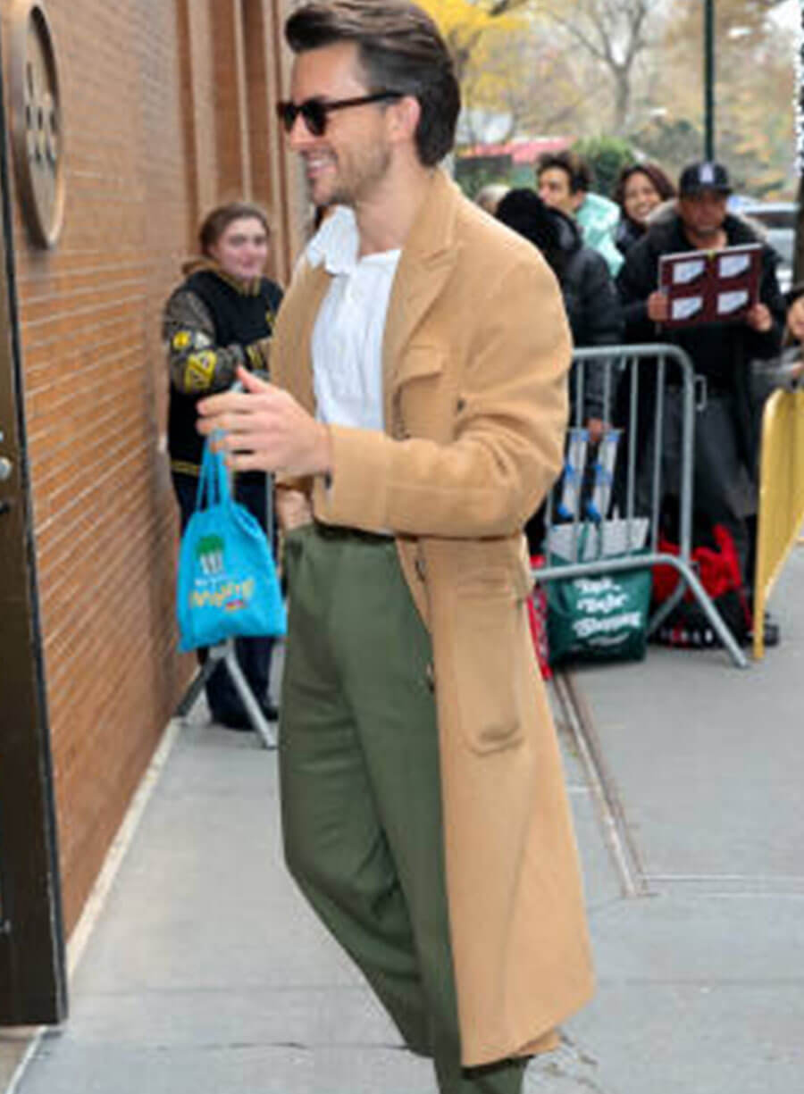 Harpoon Jonathan Bailey Inspired Brown Coat - Celebrity Sightings Style