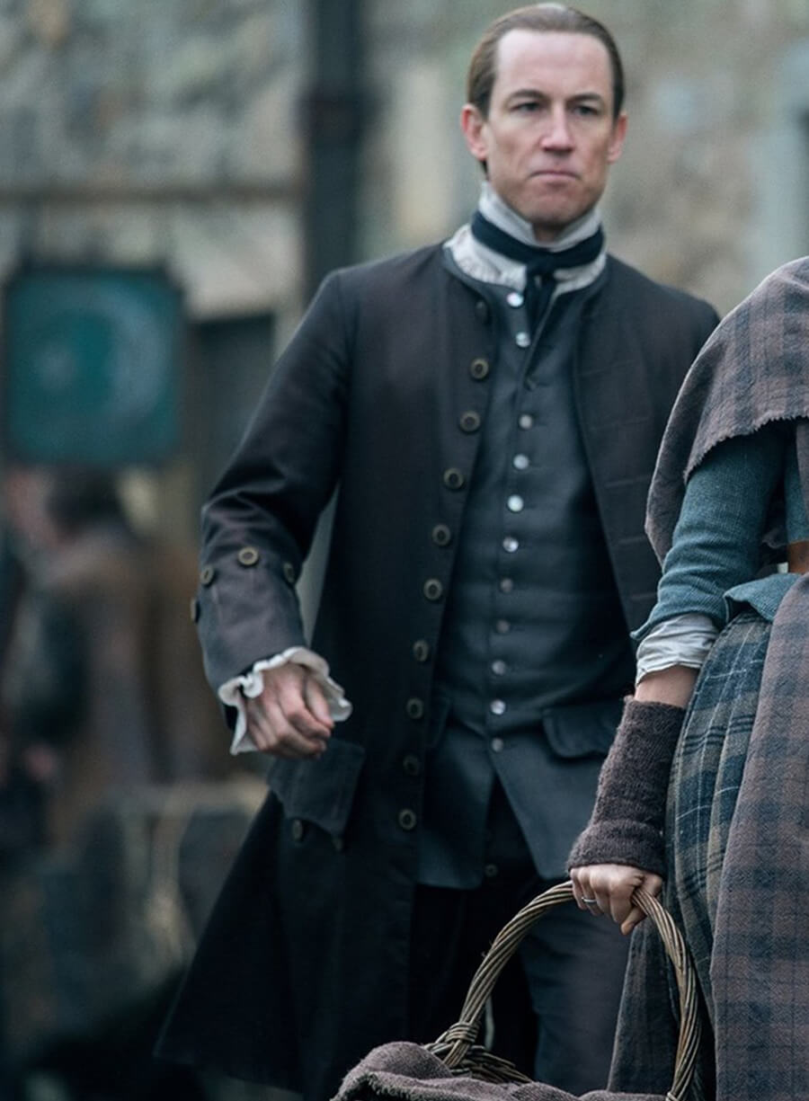 Harpoon Jonathan Randall Inspired Black Coat - Outlander Style