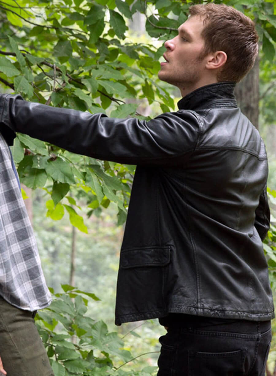 Harpoon Niklaus Mikaelson Inspired Black Leather Jacket - The Originals S02 Style